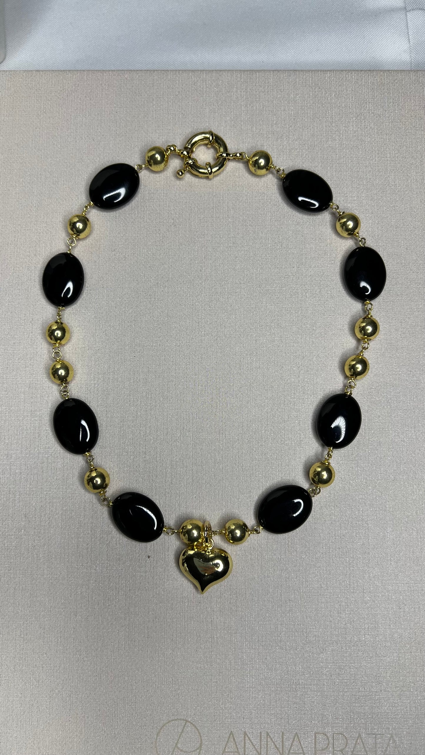 Juego Aretes, Pulsera & Collar Ónix