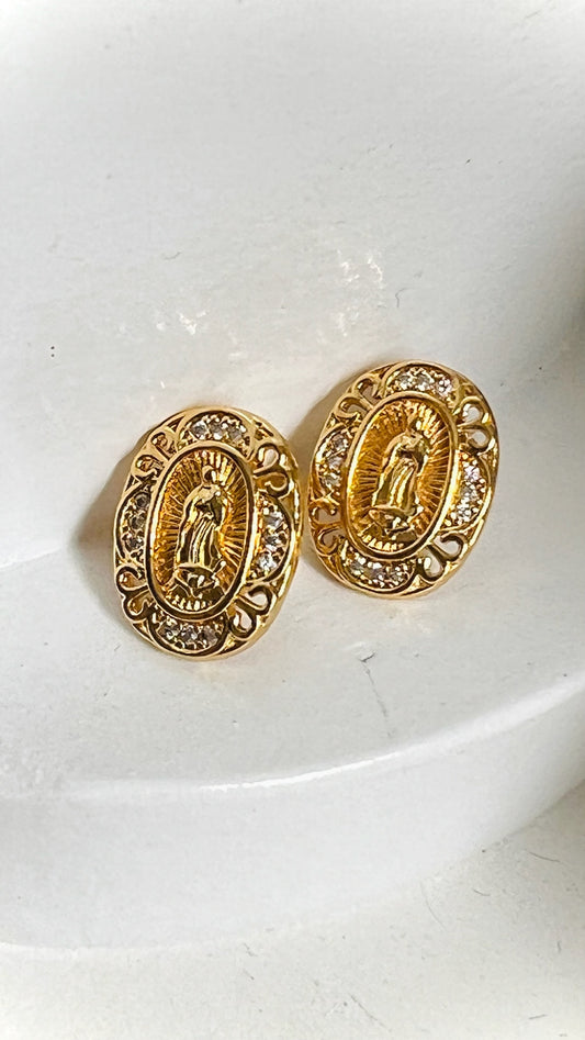 Aretes Virgen de Guadalupe