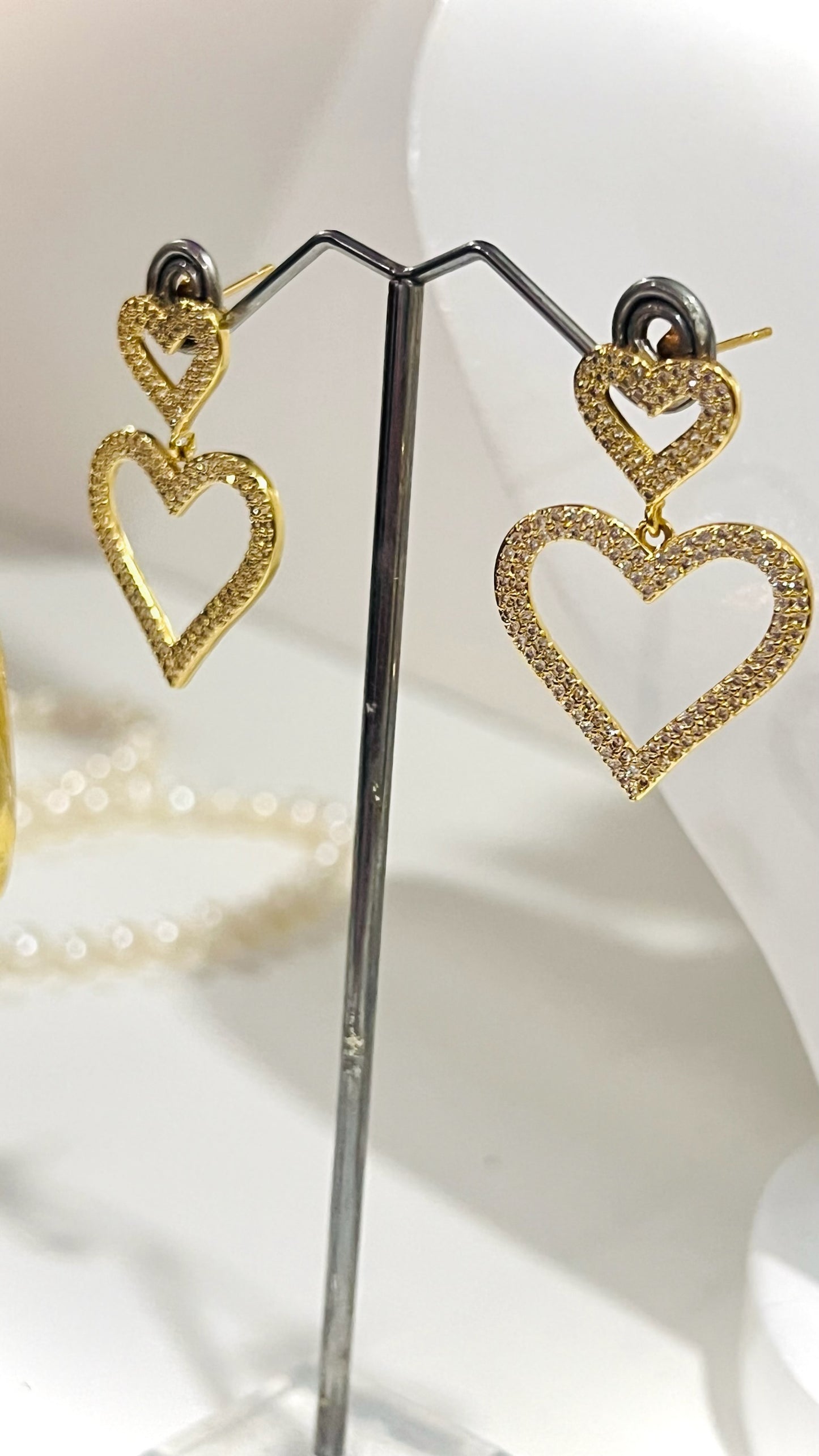 Aretes Crystal Heart