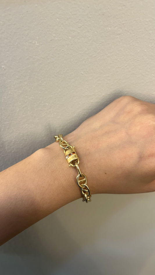 Pulsera Orange & Gold