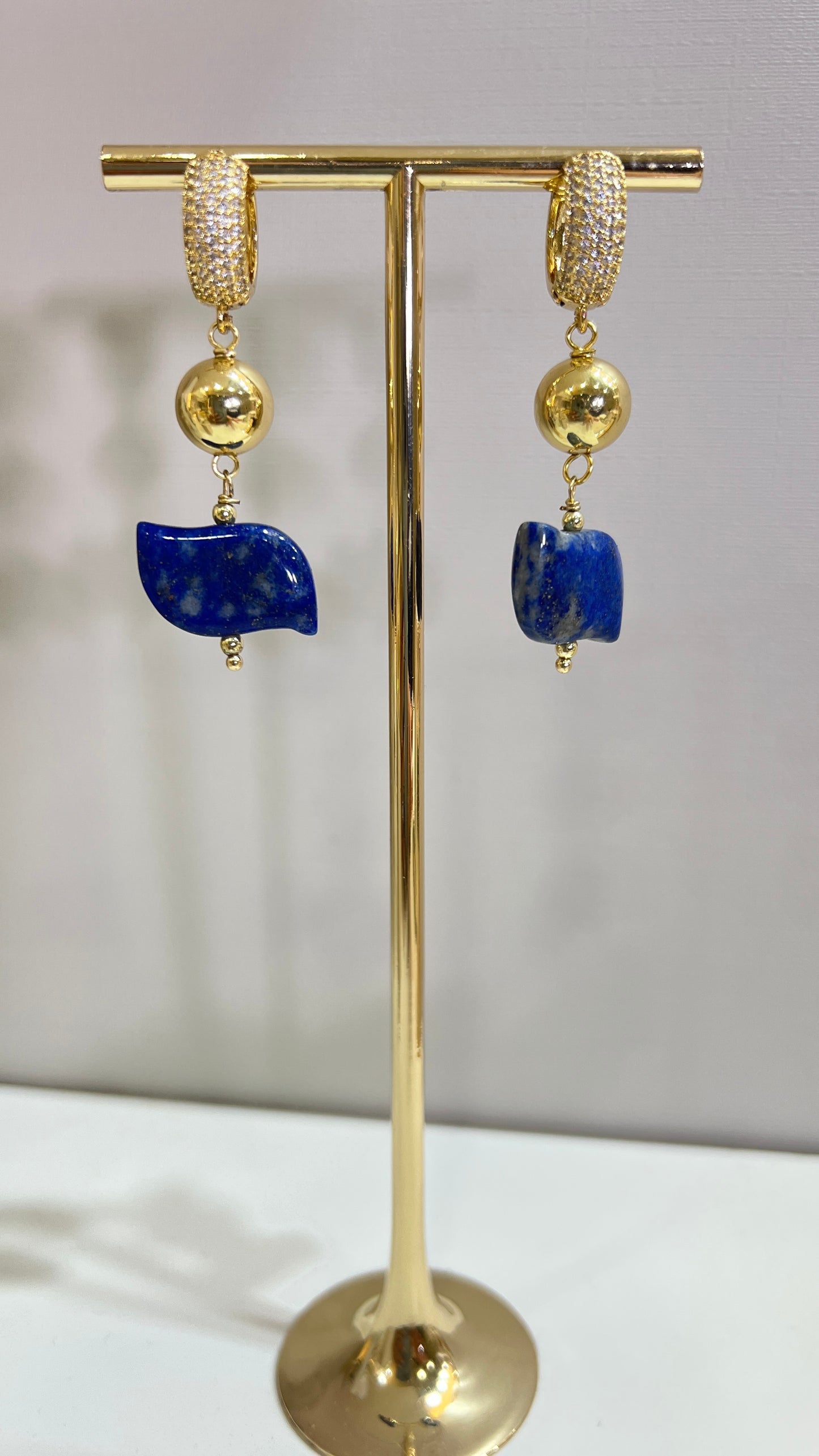 Aretes Blue & Gold